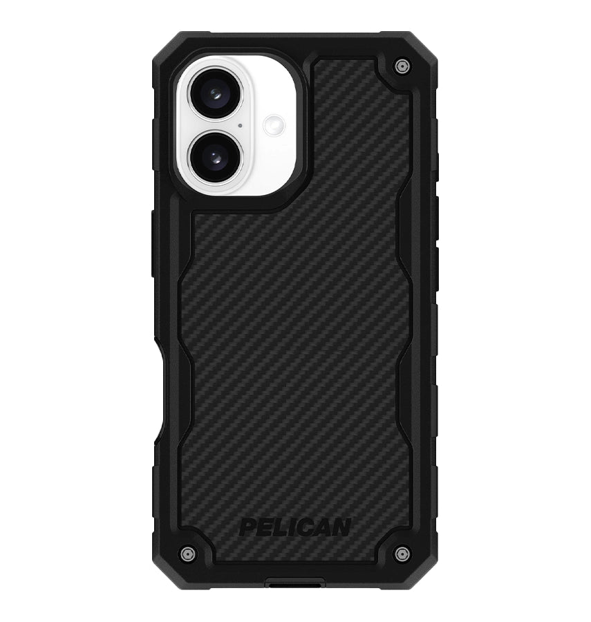 iPhone 16 Case – Carbon Fiber | Pelican Shield MagSafe Cover with Holster, Military-Grade Drop Protection & Heavy-Duty Design image 0