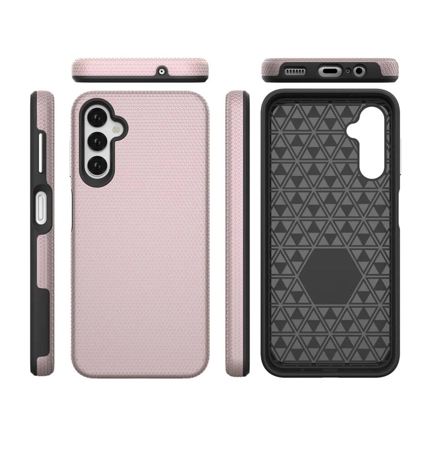 Samsung S25 Edge Triangle Case - Rose Gold | Slim Protective Cover with Geometric Design & Shock Resistance image 2