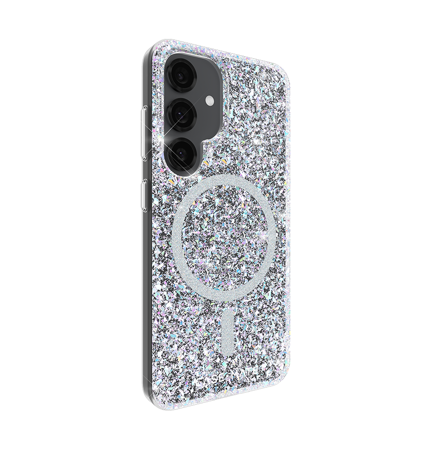 Samsung Galaxy S25 Magsafe Case – Disco | Case-Mate Twinkle Ombre Antimicrobial, Drop Protection, Wireless Charging Compatible image 4