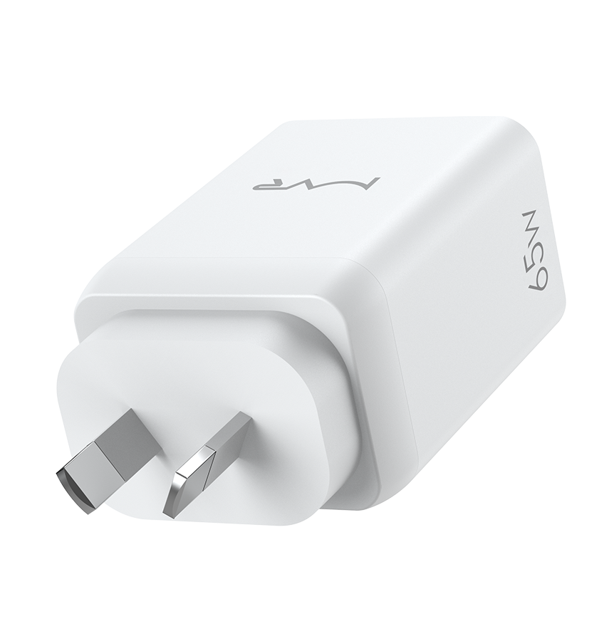 MVR 65W 3 Ports Wall Adapter (GAN-65) - White | SUPPORTS PD 3.0 & QC 3.0 image 5