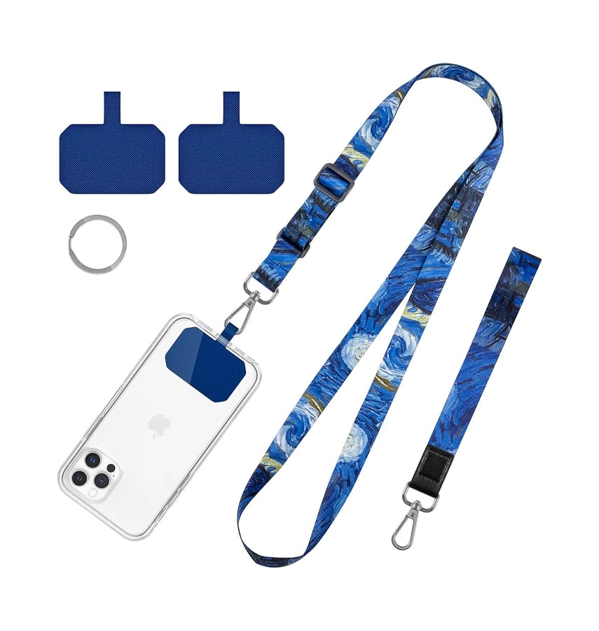 Premium Universal Phone Lanyard Strap - Blue image 0