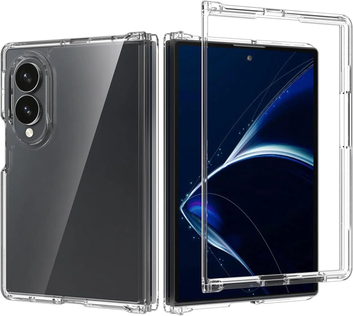 Samsung Z Fold 8 (Wide) Hard Cover Case - Clear | 2mm Protective Case
