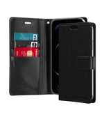iPhone 17 Pro Max Diary Case - Black | Mercury Bluemoon with MagSafe & Card Holder Protection