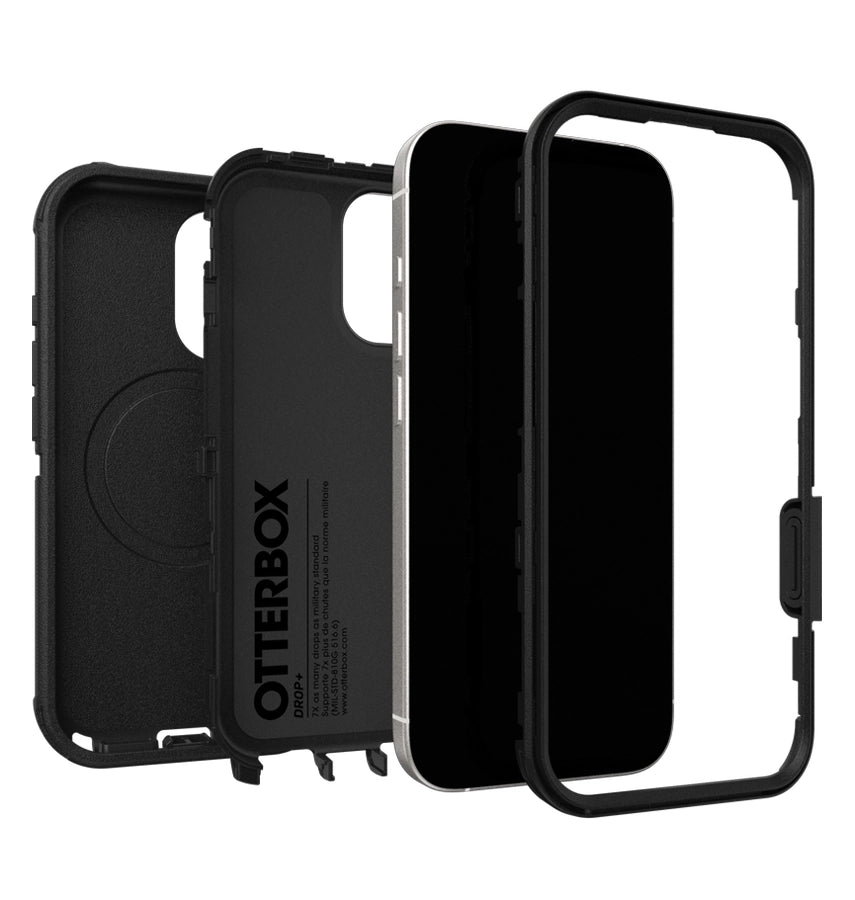 iPhone 17 Case – Black | OtterBox Defender Series Multi-Layer Defense, Built-In Screen Protector, Port Covers image 3