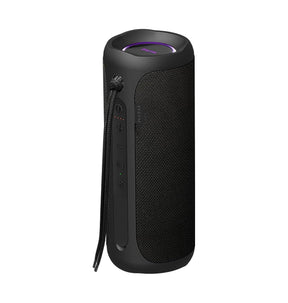 EFM Austin Mini Bluetooth Speaker – Phantom Black | Waterproof, LED Glow, Stereo Sound image 0