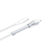 MVR Lightning Cable - White | MFi Certified 1.2m USB C, Fast Charging with Phone Stand image 1