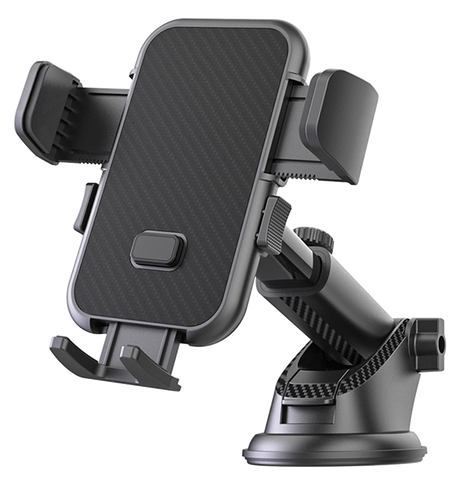 Beetle R1 Easy - Touch Universal Car Phone Holder - Black | Universal One - Hand Operation Clip Mount with Soft Rubber Grips & Air Vent Compatibility image 2
