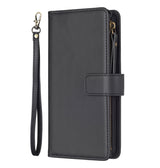 iPhone 15 Zipper Wallet Case - Black | Genuine Leather with Secure Coin Pocket & 6 Card Slots image 0