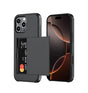 iPhone 16 Pro Card Slide Case - Black | Slim Wallet Cover with Hidden Card Slot & Shock Protection image 0