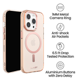 iPhone 15 Pro MVR Impact IMD Case - Rose Gold | MagSafe Compatible, Soft Touch Protective Cover image 3