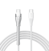 MVR 60W Nylon Braided Charging Cable - White | USB C 1.2m Multi Fast Charging Cable With Kickstand image 0