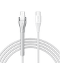 MVR 60W Nylon Braided Charging Cable - White | USB C 1.2m Multi Fast Charging Cable With Kickstand image 0