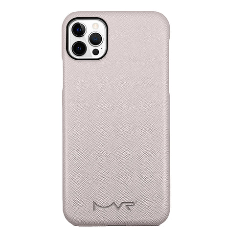 iPhone 12/12 Pro Magsafe Case - Rose Gold | MVR Saffiano Shockproof Protective Leather Back Cover image 0