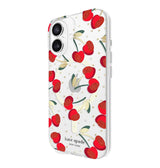 iPhone 16 Cherry Dot MagSafe Case – Clear/Red & Gold | Kate Spade  Protective Cover with Stylish, Slim & Durable Design image 1