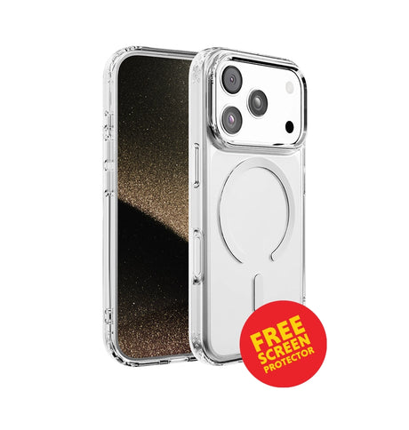 iPhone 17 Pro  Impact IMD Case – Silver |  MVR Durable IMD Design, Scratch Resistant, Lightweight Protection image 0