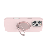 iPhone 16 Pro Case - Pink Sand | MVR Liquid Silicone Stand Cover, Soft - Touch, Adjustable Kickstand image 3