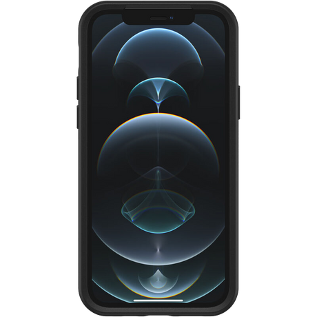 iPhone 12/12 Pro Case – Black | OtterBox Symmetry Series, Soft Touch Protective Cover image 1