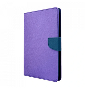 Apple iPad Air 4 & Pro 11 Wallet Case – Purple & Navy | Goospery Mercury Fancy Diary Cover with Multiple Card Slots image 0