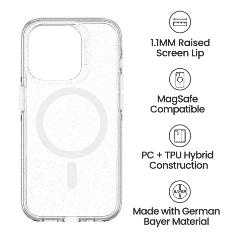 iPhone 15 Pro Max MVR Nova Shimmer Back Cover - Clear image 3