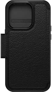 iPhone 14 Pro Case – Black | OtterBox Strada Series, Soft Touch Protective Cover image 3