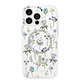 iPhone 16 Precious Bloom MagSafe Case – Clear Blue | Kate Spade  Protective Cover with Elegant, Slim & Durable Design image 0