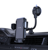 MVR Universal T9 Car Phone Holder - Black | Side Press Mount with Strong Grip image 1