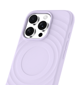iPhone 16 Pro MVR Wave Silicone Case - Lavender | MagSafe Compatible Protective Cover image 2