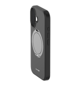 iPhone 16 MVR Liquid Silicone Stand Case - Black | Soft - Touch, Adjustable Kickstand image 1