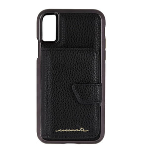 iPhone X Case – Black | Case-Mate Compact Mirror Cover with Sleek Finish & Built-In Mirror image 0