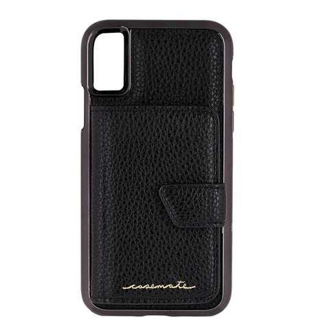 iPhone X Case – Black | Case-Mate Compact Mirror Cover with Sleek Finish & Built-In Mirror image 0
