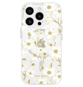 iPhone 16 Pro Max MagSafe Case - White | Kate Spade Floral Sunshine Protective Back Cover image 0