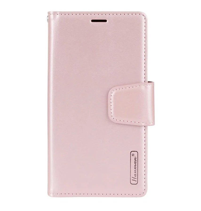 Apple iPhone 7G/8G/SE2 Wallet Case - Rose gold | Hanman Leather Magnetic Detachable Flip Cover image 0