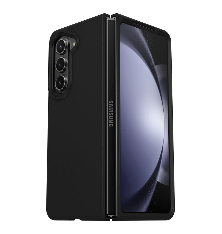 Samsung Z Fold 5 Case - Black | Otterbox Thin Flex Series, Wireless Charging Compatible Back Cover image 0