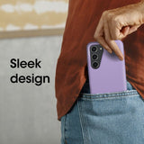 Samsung S23 Case – Lilac (Purple) | OtterBox Symmetry Series, Soft Touch Protective Cover image 1