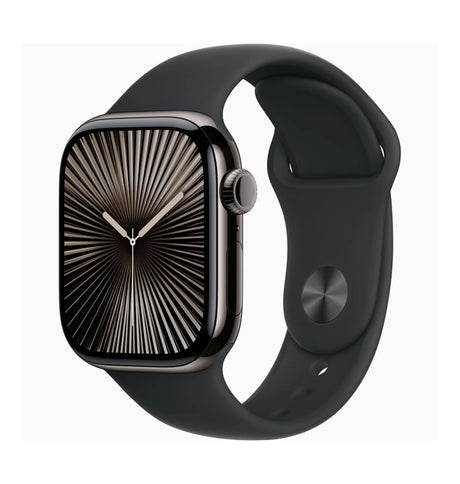 Apple Watch S10 Glass Matte Case(42mm) - Black | 360° Protection with Built-in 9H Tempered Glass image 0