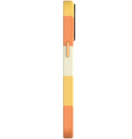 iPhone 15 Pro MVR Stripe Vibe Case - Apricot Yellow | Perfect Fit Design, Soft Touch Protective Cover image 3
