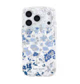 iPhone 17 Pro  MagSafe Case – Clear/Blue | Kate Spade Flowerbed Design, Slim Fit, MagSafe Compatible image 0