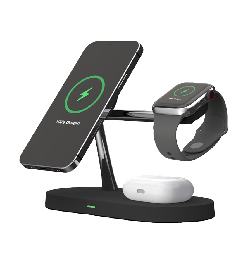 MVR 4 – in – 1 Wireless Charging Station - Black | MagSafe Compatible Charger image 2