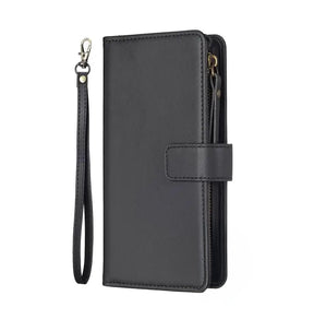 iPhone 17 Zipper Wallet Case – Black | 360° Protection, Card Slots, Secure Closure image 0