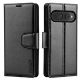 Google Pixel 10/10 Pro Diary Case - Black | Hanman Flip Cover with Clasp, Card Slots & Full Protection