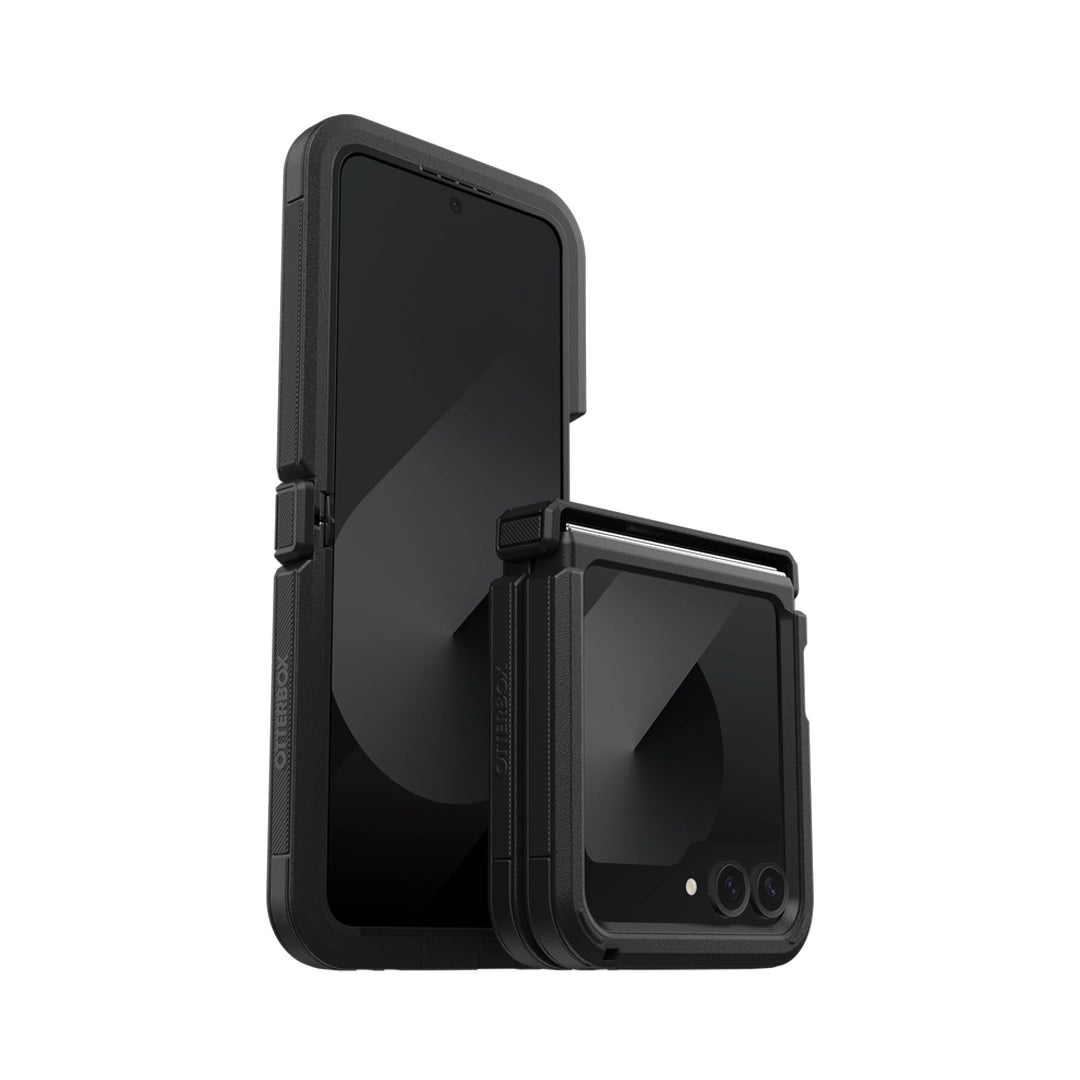 Samsung Z Flip 6 Case - Black  | OtterBox Defender XT Rugged Cover with Full-Body, Drop & Scratch Protection image 1