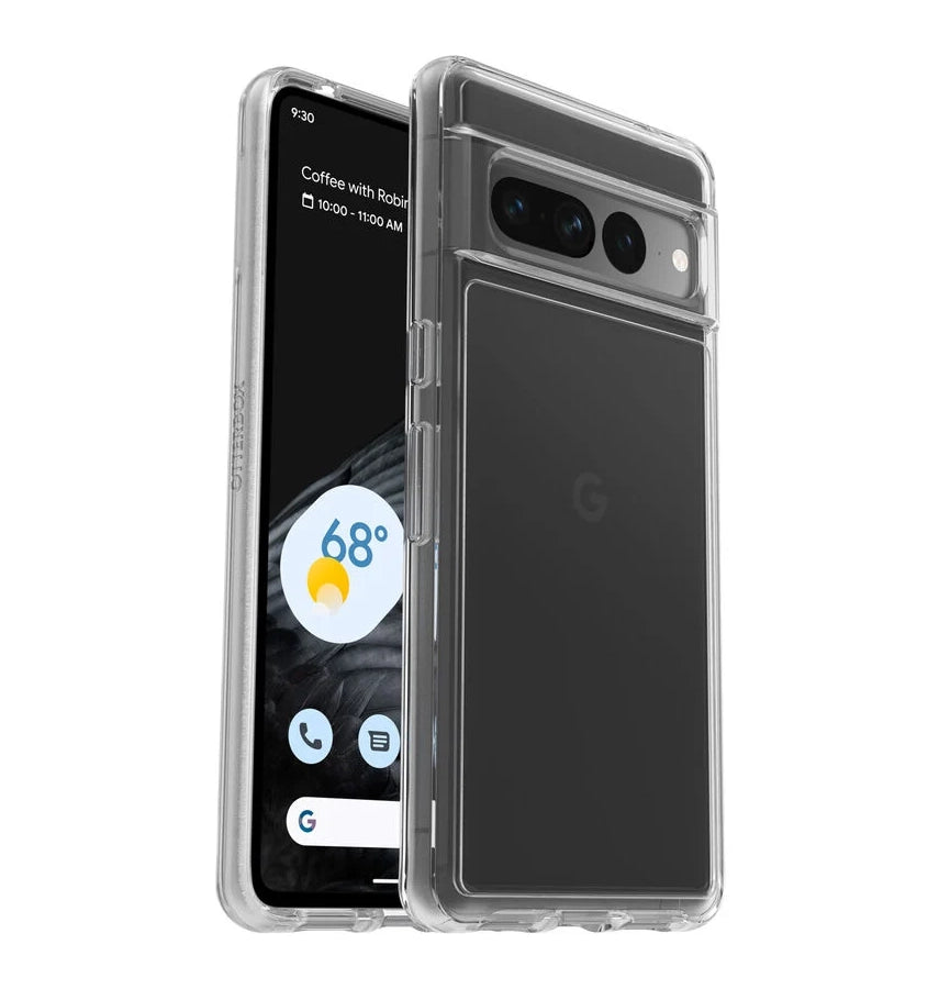 Google Pixel 7 Pro Case - Clear | OtterBox Symmetry Series, Scratch-Resistant Rugged Protective Back Cover image 0