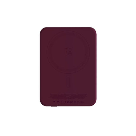 MVR Slim Snap 3.0 5000mAh MagSafe Power Bank - Burgundy