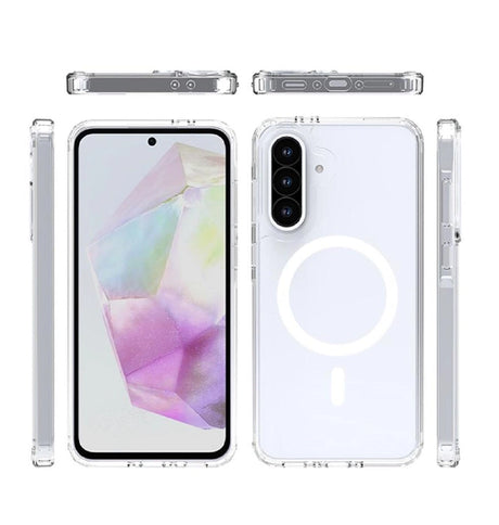 Samsung A56 1.5mm Hard Bumper Case -  Clear | Slim Transparent Protective Cover with Shock Absorption