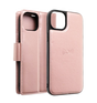 iPhone 15 Wallet Case - Rose Gold | Hanman Leather Magnetic Detachable Flip Cover image 0