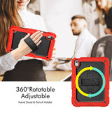 Apple iPad 10.9 (10th Gen) Case - Red |Survivor Generic Rugged Case with Hand Strap, Shockproof & Scratch - Resistant Protective Cover image 4