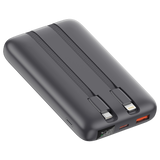 Rapid-10x Ultrafast 10000mAh MVR Power Bank - Grey | Compact Portable Dual USB Charging image 1