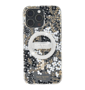 Magnetic MagSafe Loop Grip – Sparkle Silver | Kate Spade Stylish & Functional Phone Accessory image 0