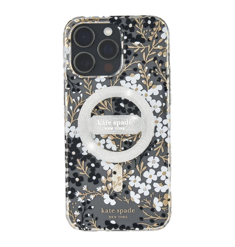 Magnetic MagSafe Loop Grip – Sparkle Silver | Kate Spade Stylish & Functional Phone Accessory image 0