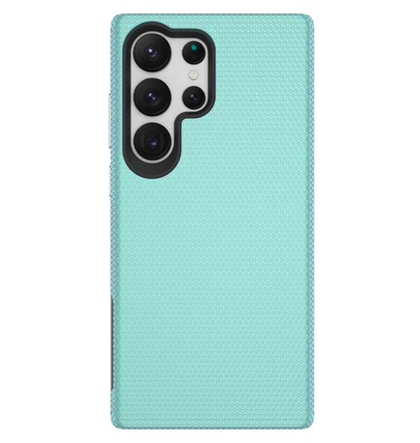 Samsung Galaxy S24 Ultra Case - Mint | Triangle Texture Rugged Shockproof Cover image 0